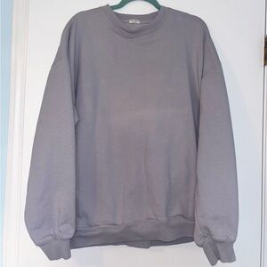 John Galt Brandy Melville Oversized Light Blue Erica Crew Neck Sweatshirt